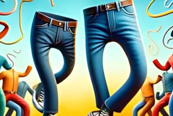 Putting on or taking off pants