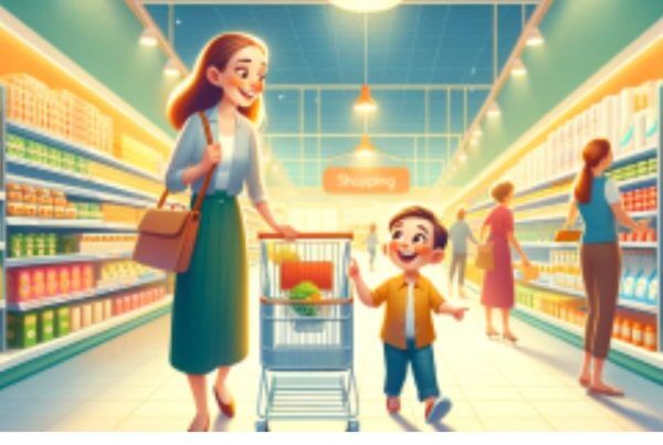 Social Skill Story Going to the Supermarket